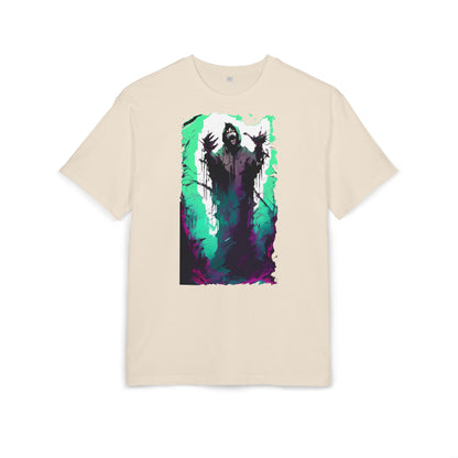 Mystical Oversized Tee - Unisex, Artistic Graphic Tee, Casual Wear, Gift for Art Lovers, Spooky Vibes Shirt