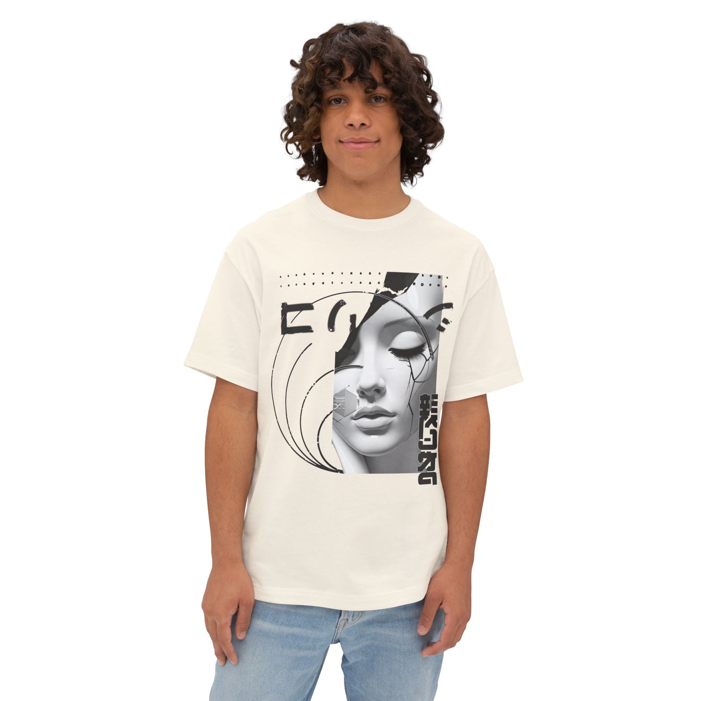 Chic Graphic Tee, Casual Fashion Shirt, Summer Outfit Top, Gift for Her, Artistic Oversized T-Shirt