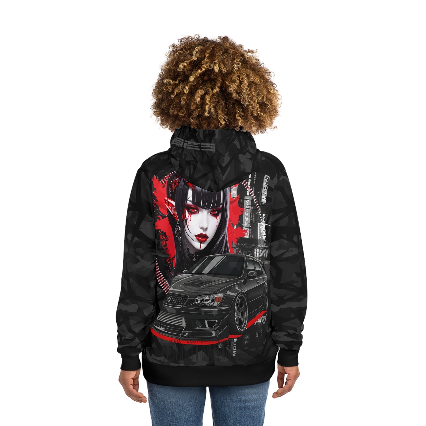 Edgy Graphic Hoodie, Trendy Streetwear Sweatshirt for Urban Style, Perfect Gift for Car Lovers, Unique Art Design, Cool Casual Wear