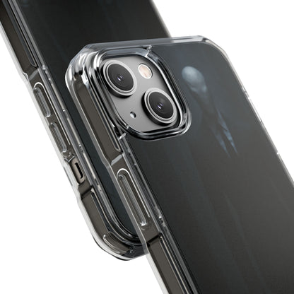 Sleek Phone Case with Minimalist Horror Design of Slenderman, Slim Protective Case, Unique Gift for Horror Lovers, Clear Impact-Resistant Case