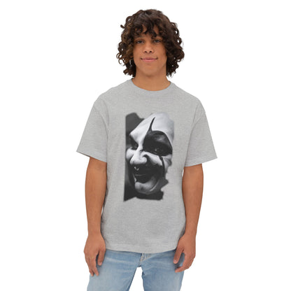 Spooky Emoji Boxy Tee | Oversized T-Shirt, Halloween Apparel, Casual Wear, Unique Graphic Design, Unisex T-Shirt