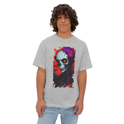 Edgy Skull Graphic Tee, Oversized T-Shirt for Casual Wear, Halloween Costume, Streetwear Fashion, Unisex Gift Idea