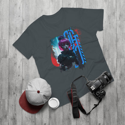Cyberpunk Art Unisex T-Shirt, Streetwear Tee, Graphic Shirt, Gift for Him, Festival Apparel, Tech-Inspired Fashion