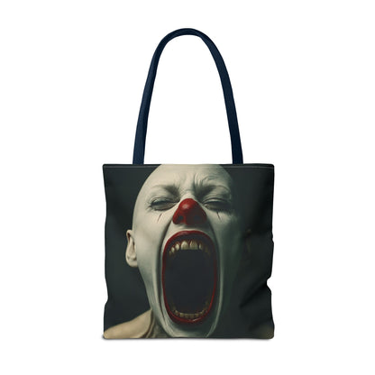 Terrifying Clown Tote Bag - Perfect for Halloween, Spooky Parties, Horror Fans, Trick-or-Treating, Unique Gift