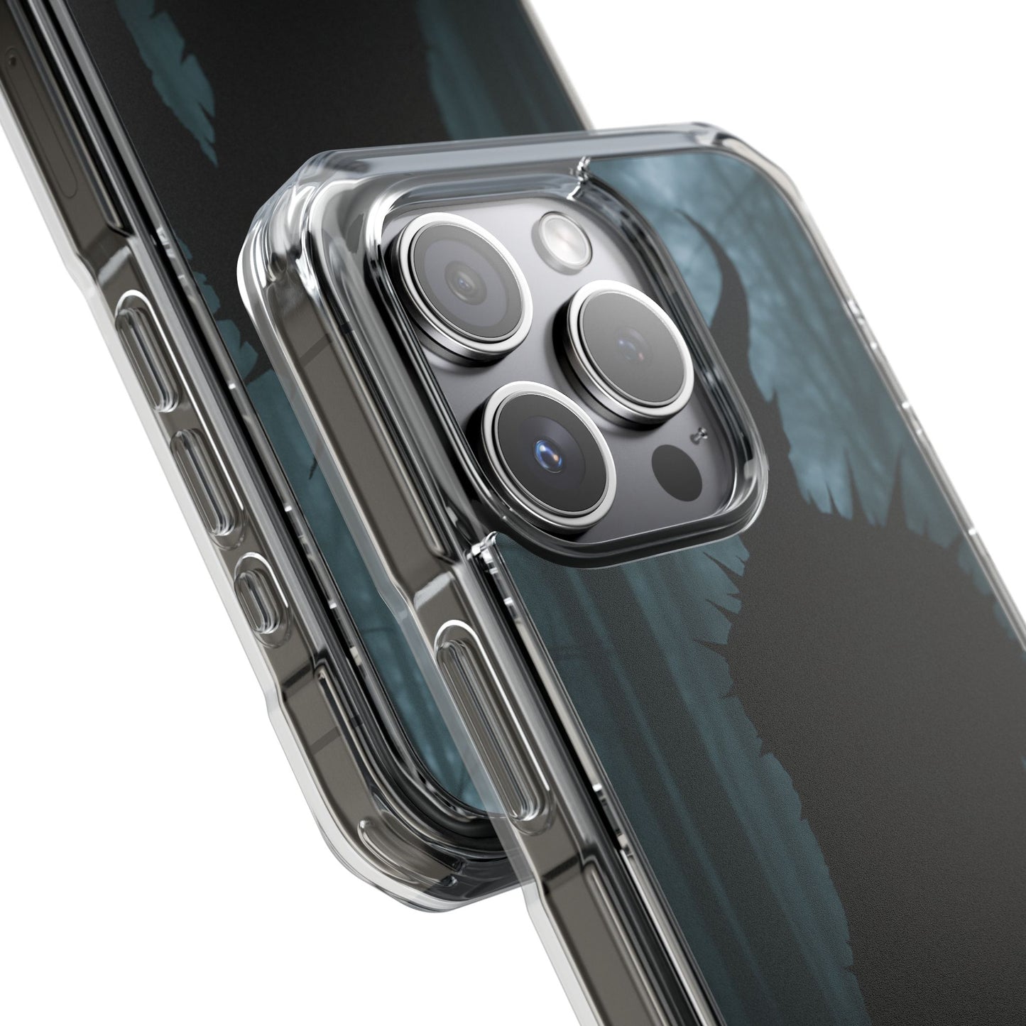 Magnetic Phone Cases, Dark Fantasy Case, Spooky Halloween Accessory, Gift for Gamers, Customizable Clear Impact Cover