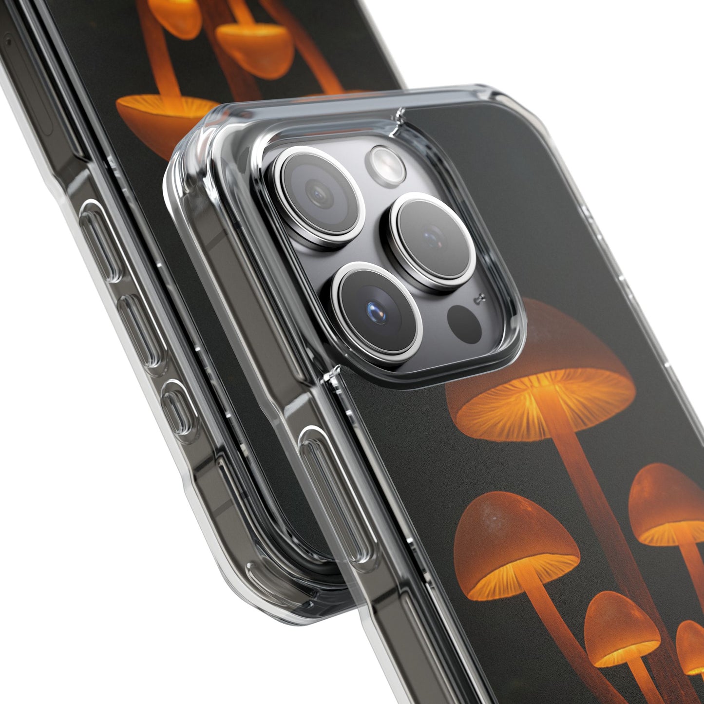 Magnetic Clear Impact Cases, Mushroom Phone Case, Eco-Friendly Phone Cover, Unique Phone Accessories, Gift for Nature Lovers, Artistic