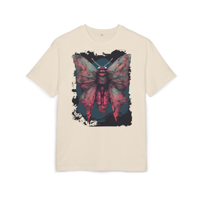 Aesthetic Moth Graphic Oversize Tee, Casual Style Shirt, Unique Gift, Eco-Print Tee, Art Lover Fashion, Nature-Inspired Top