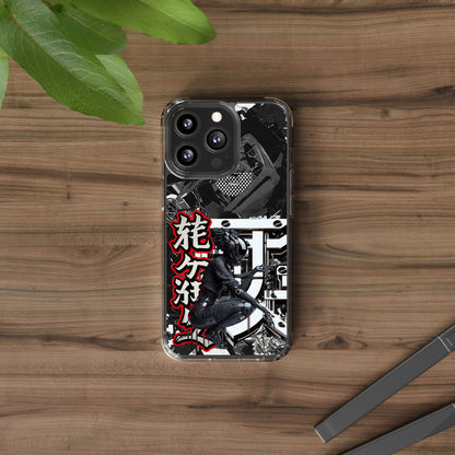 Clear Phone Case with Stylish Graphic Design for Tech Enthusiasts