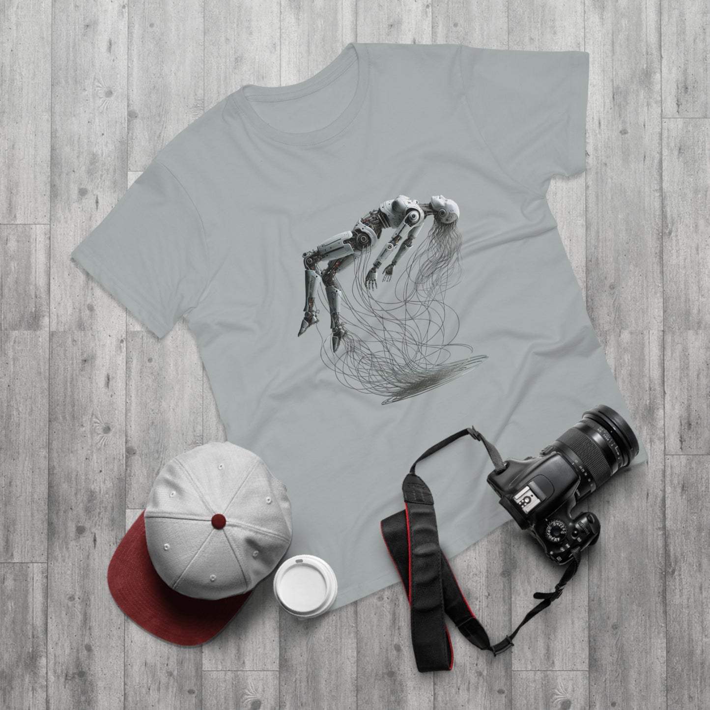 Futuristic Graphic Tee, Cool Unisex T-Shirt for Tech Enthusiasts, Gift for Birthdays, Casual Wear, Unique Art Shirt