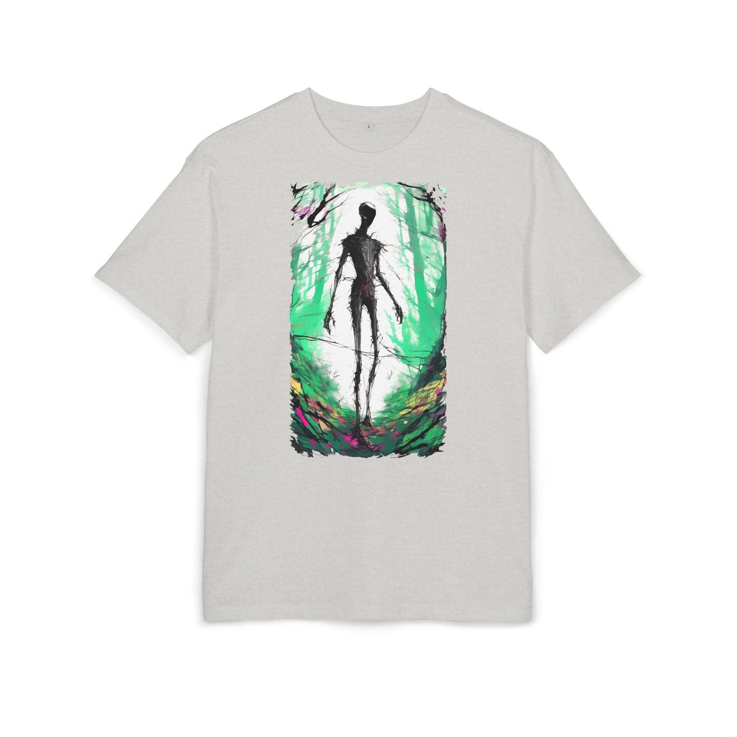 Mystical Forest Oversize Tee, Unisex Heavy Tee, Witchy Fashion, Boho Graphic Shirt, Alternative Style Tee