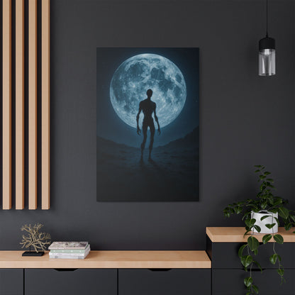 Mysterious Stretched Canvas Art, Wall Decor, Gothic Home Decor, Halloween Decorations, Unique Gift, Dark Art
