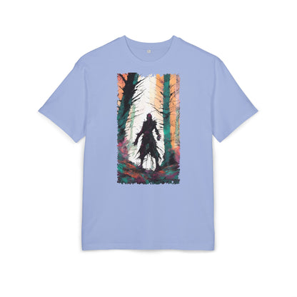 Artistic Oversized Tee - Forest Silhouette Design, Casual Unisex Fashion, Perfect for Nature Lovers, Gift for Friends, Relaxed Everyday Wear