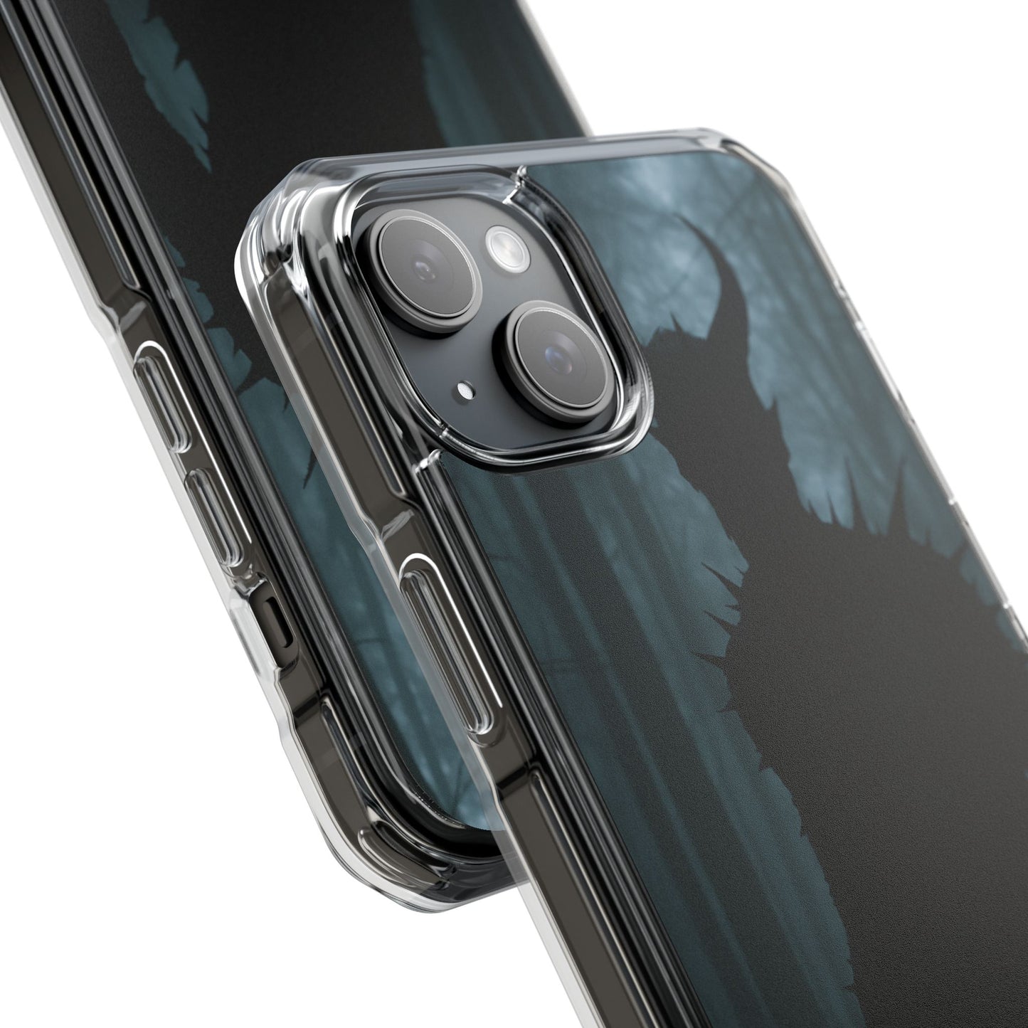 Magnetic Phone Cases, Dark Fantasy Case, Spooky Halloween Accessory, Gift for Gamers, Customizable Clear Impact Cover