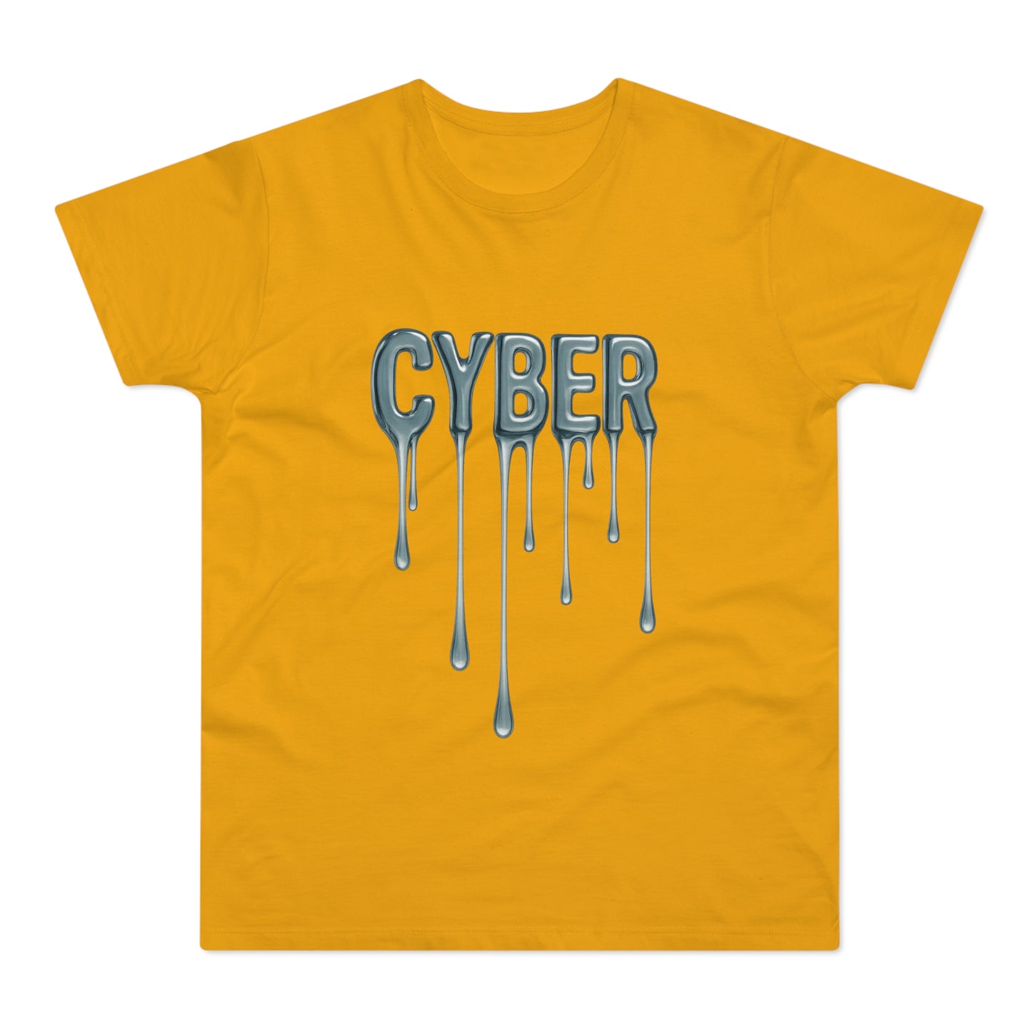 Cool Drippy Cyber T-Shirt, Unisex Graphic Tee, Casual Wear, Tech Enthusiast Gift, Trendy Streetwear for All Occasions