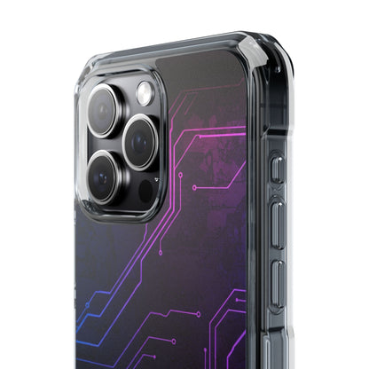 Magnetic Clear Phone Case - Tech-Inspired Design for Gamers, Stylish Protection, Gift for Tech Lovers, Phone Accessories, Customizable Case