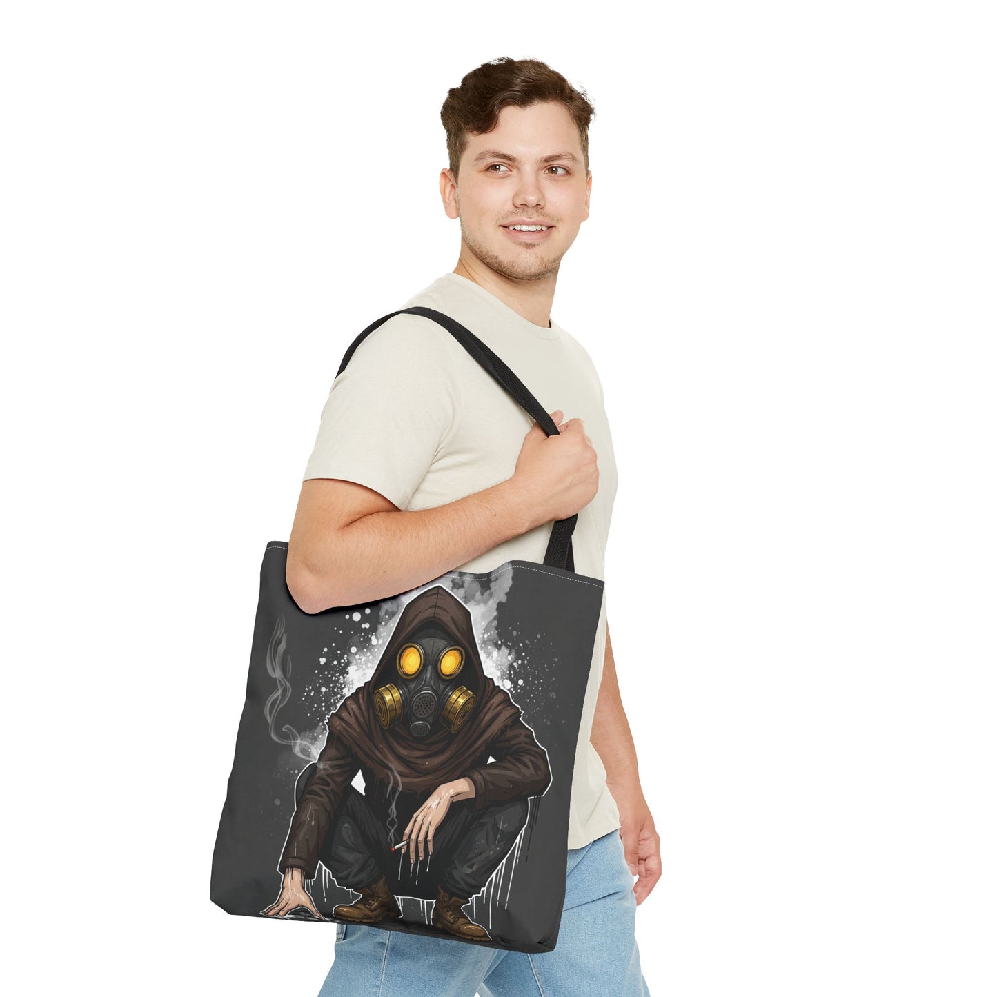 Urban Adventure Tote Bag, Eco-Friendly Canvas Bag, Street Art Style, Unique Gift for Backpackers, Festival Essential, Everyday Use