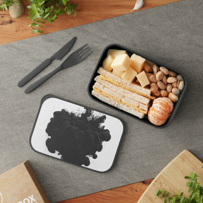 Stylish Bento Box with Utensils | Modern Meal Prep Container, Eco-Friendly Lunchbox, Perfect for Work, School, and Picnics