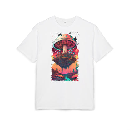 Psychedelic Mushroom Unisex Tee - Oversize Graphic T-Shirt for Festivals, Art Lovers, Gifts, and Casual Wear