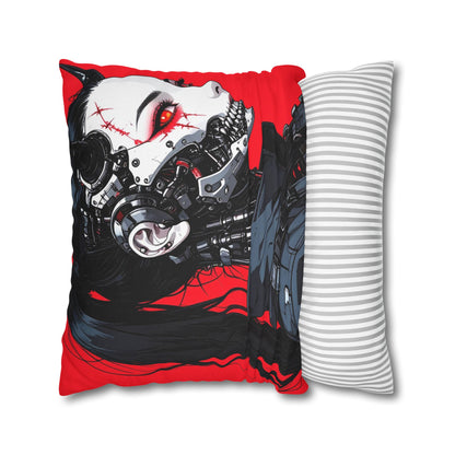 Futuristic Cyberpunk Pillowcase, Cozy Decor, Perfect for Gaming Rooms, Gifts for Tech Lovers, Stylish Home Accessories