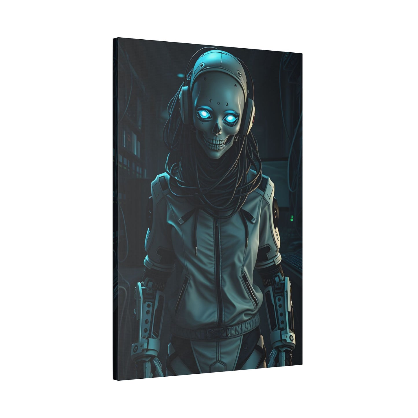 Futuristic Canvas Art, Wall Decor, Sci-Fi Home Accent, Unique Gift for Tech Lovers, Robot Themed Artwork