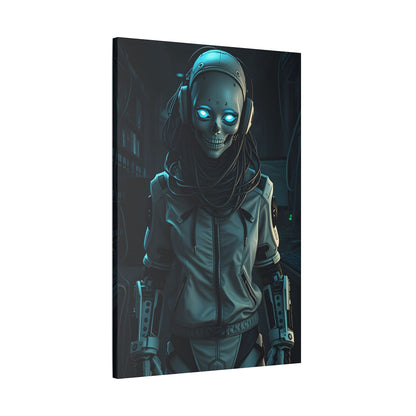 Futuristic Canvas Art, Wall Decor, Sci-Fi Home Accent, Unique Gift for Tech Lovers, Robot Themed Artwork