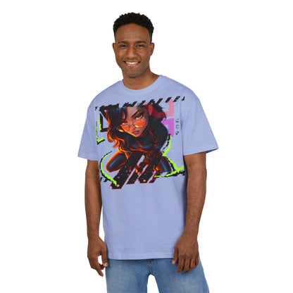 Edgy Graphic Unisex Heavy Oversize Tee - Street Style Fashion