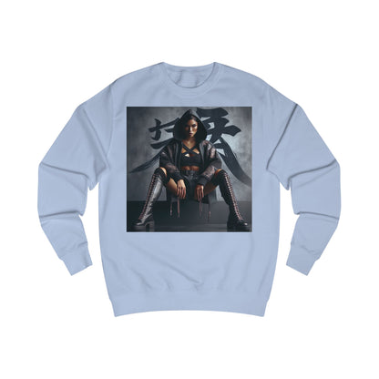 Edgy Graphic Unisex Sweatshirt, Urban Streetwear, Trendy Apparel, Fashion Statement, Perfect Gift for Her