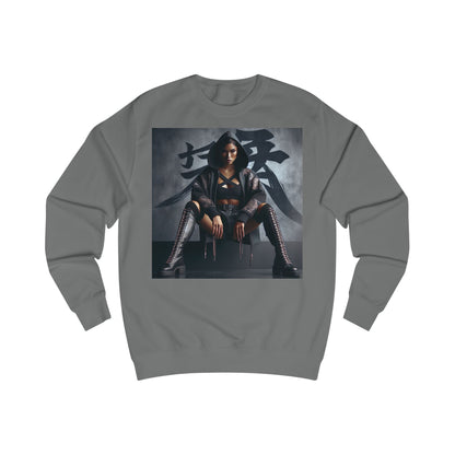 Edgy Graphic Unisex Sweatshirt, Urban Streetwear, Trendy Apparel, Fashion Statement, Perfect Gift for Her