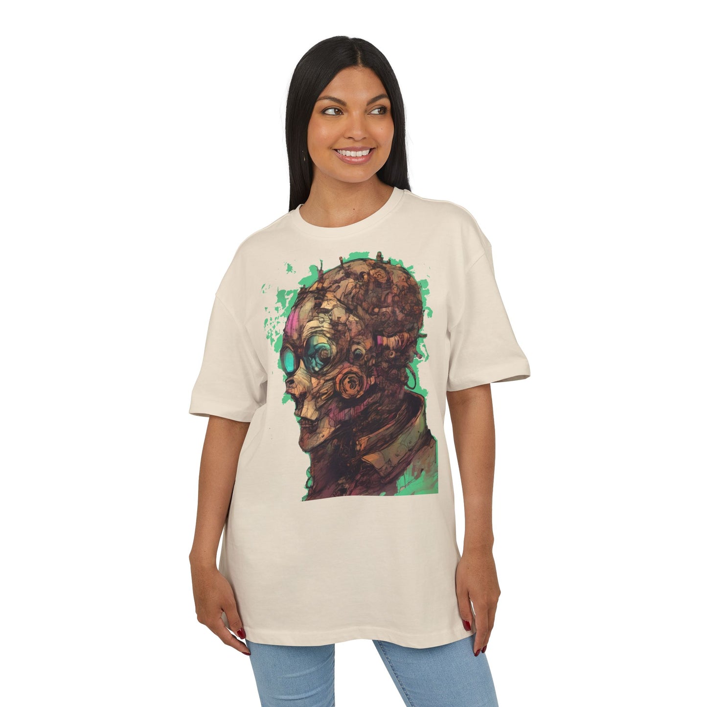 Artistic Oversize Tee - Unique Graphic Shirt for Art Lovers, Unisex Fashion, Streetwear Style, Gift for Creatives, Trendy Apparel