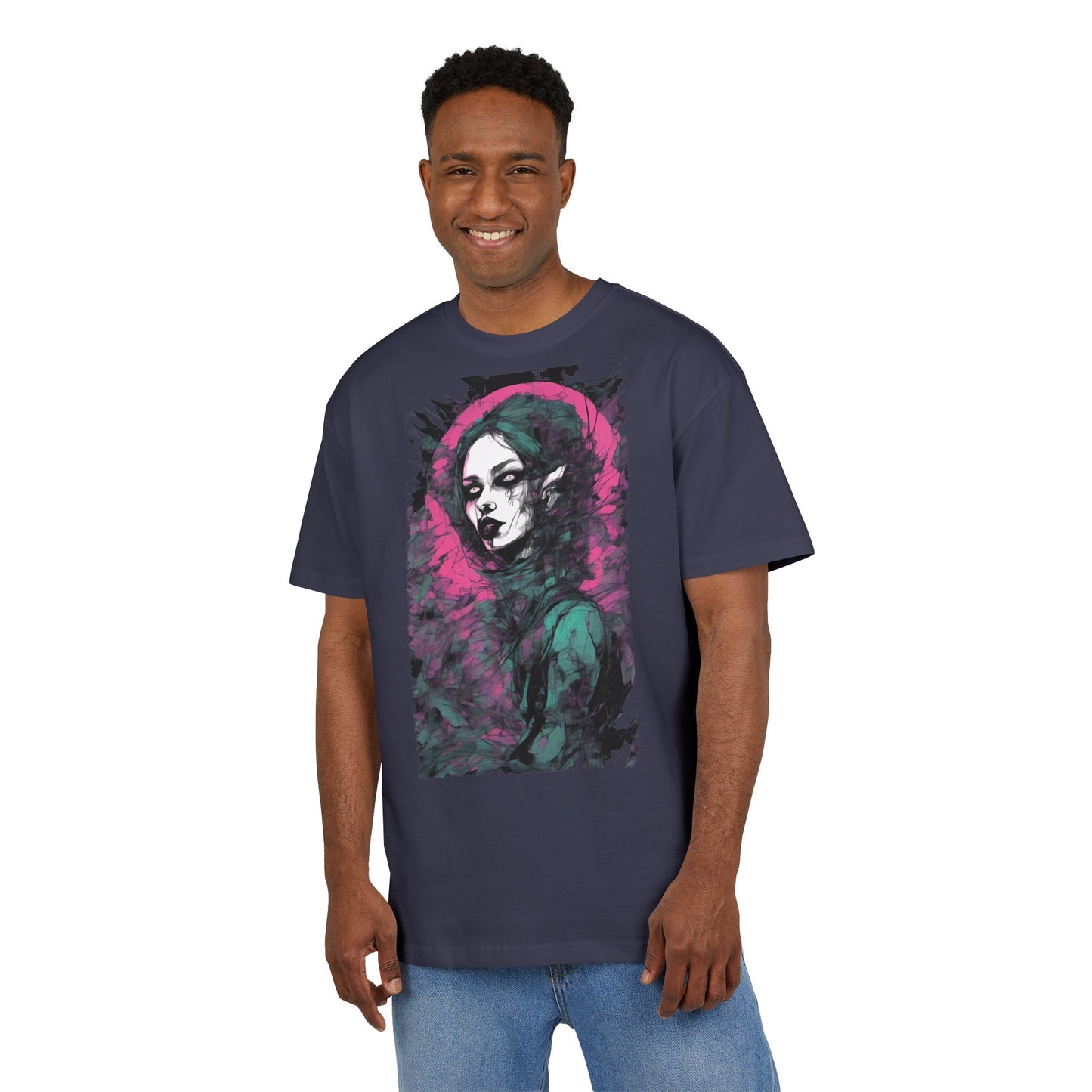 Artistic Heavy Oversize Tee, Vintage Style Shirt, Trendy Graphic Tee, Casual Streetwear, Unique Alternative Apparel