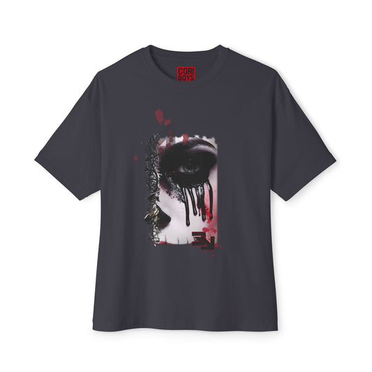 Chic Oversized Graphic Tee - Edgy Art Shirt, Casual Everyday Wear, Fashion Statement, Gift for Art Lovers, Unisex Street Style