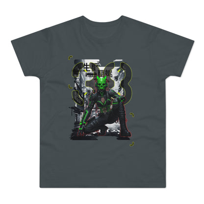 Cyberpunk Graphic Tee, Futuristic T-Shirt, Unisex Casual Wear, Unique Gift for Gamers, Trendy Streetwear, Sci-Fi Clothing