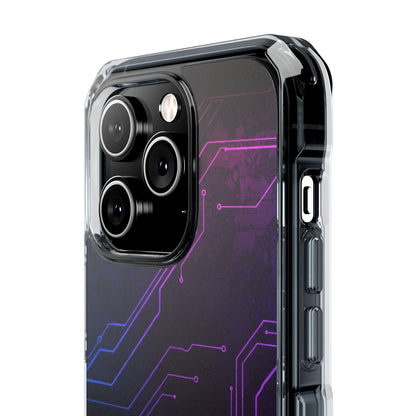 Magnetic Clear Phone Case - Tech-Inspired Design for Gamers, Stylish Protection, Gift for Tech Lovers, Phone Accessories, Customizable Case