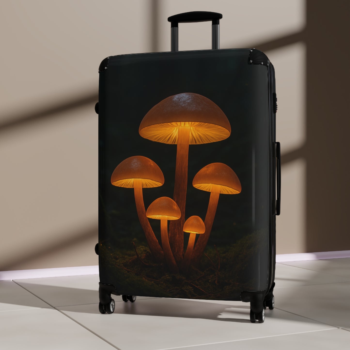 Mushroom Suitcase – Travel Gear, Luggage, Weekend Getaway, Gift for Travelers, Adventure Accessories