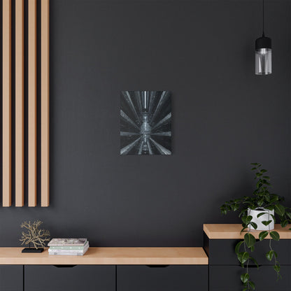 Futuristic Stretched Canvas Art, Modern Wall Decor, Sci-Fi Artwork, Perfect for Home or Office, Unique Gift Idea, Abstract Design