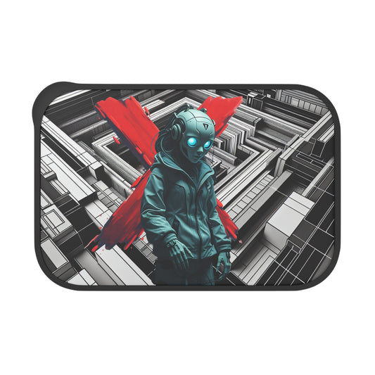 Futuristic Bento Box, Reusable Lunch Container, Eco-Friendly Meal Prep, Gift for Gamers, Unique Kitchenware