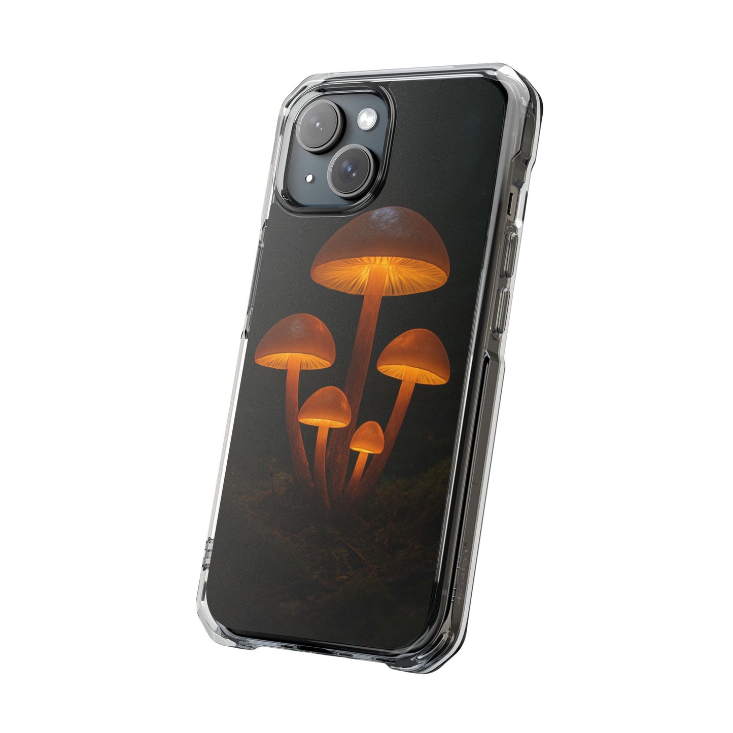 Magnetic Clear Impact Cases, Mushroom Phone Case, Eco-Friendly Phone Cover, Unique Phone Accessories, Gift for Nature Lovers, Artistic