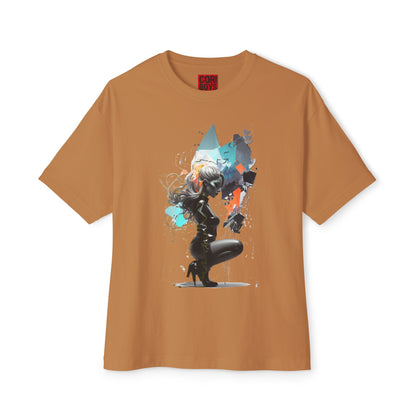 Artistic Unisex Oversized Boxy Tee - Trendy Graphic T-Shirt, Casual Wear, Gift for Art Lovers, Summer Outfit, Streetwear Style