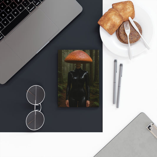 Mushroom-Inspired Hard Backed Journal, Unique Gift for Writers, Nature-Inspired Art, Bullet Journal, Eco-Friendly Notebook, Creative [...]