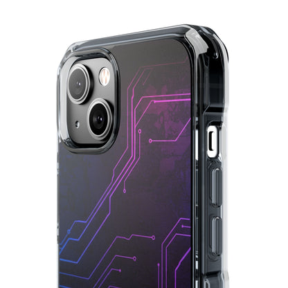 Magnetic Clear Phone Case - Tech-Inspired Design for Gamers, Stylish Protection, Gift for Tech Lovers, Phone Accessories, Customizable Case