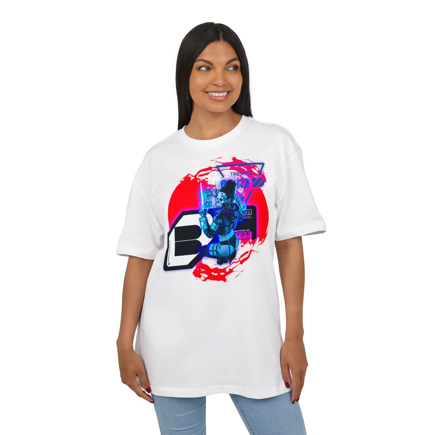 Vibrant Graphic Unisex Oversize Tee | Streetwear Style T-Shirt, Cool Casual Wear, Unique Gift, Festival Attire, Creative Design