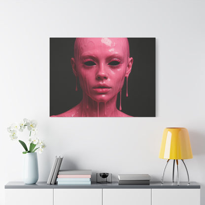 Unique Satin Canvas Art Piece, Modern Wall Decor, Art for Home, Abstract Artwork, Statement Piece, Contemporary Design