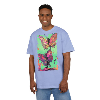 Colorful Butterfly Oversized Tee | Boho Style Tee, Spring Fashion, Nature Lover Gift, Festival Wear, Unique Graphic Shirt