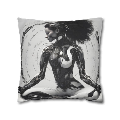 Square Pillowcase with Edgy Futuristic Design