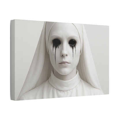Eerie Art Canvas Print, Creepy Home Decor, Gothic Wall Art, Haunted House Decoration, Dark Aesthetic Gift