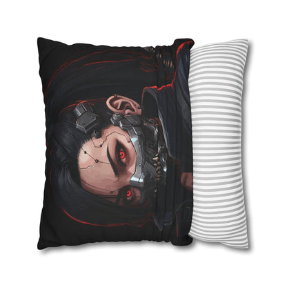 Cyberpunk-Style Velvet Pillowcase, Decorative Pillow, Home Decor, Unique Gift, Futuristic Accent, Gaming Room Decoration