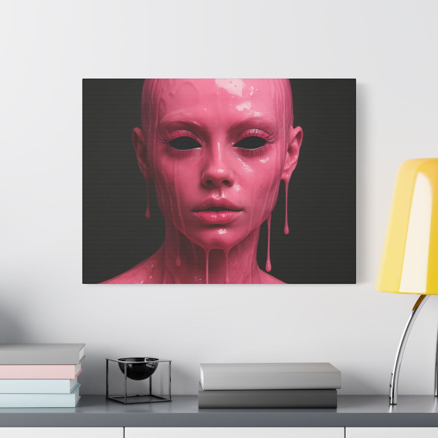 Unique Satin Canvas Art Piece, Modern Wall Decor, Art for Home, Abstract Artwork, Statement Piece, Contemporary Design