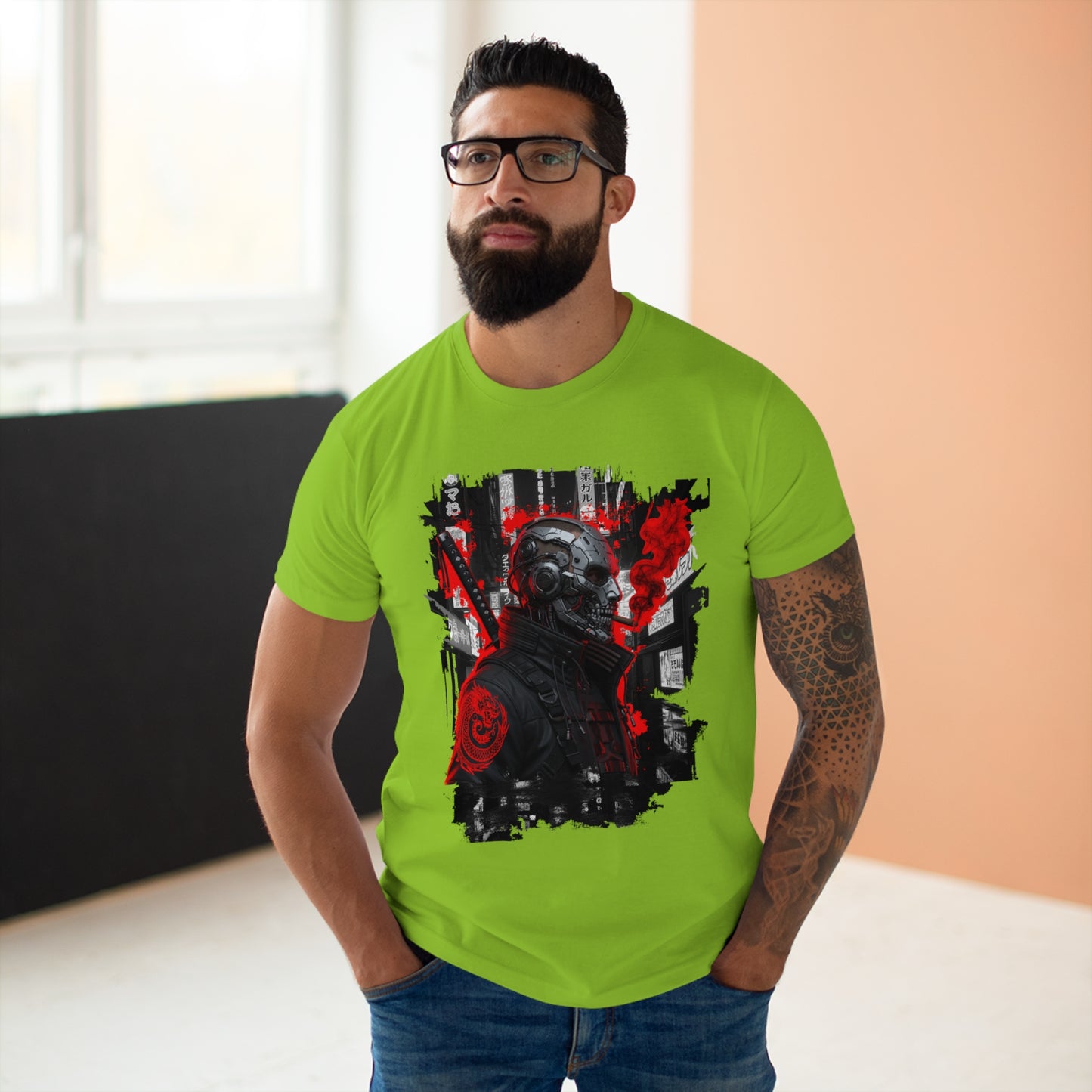 Unisex Graphic Tee - Urban Skull Design, Streetwear Shirt, Cool T-Shirt, Casual Fashion, Edgy Gift for Him, Festival Wear