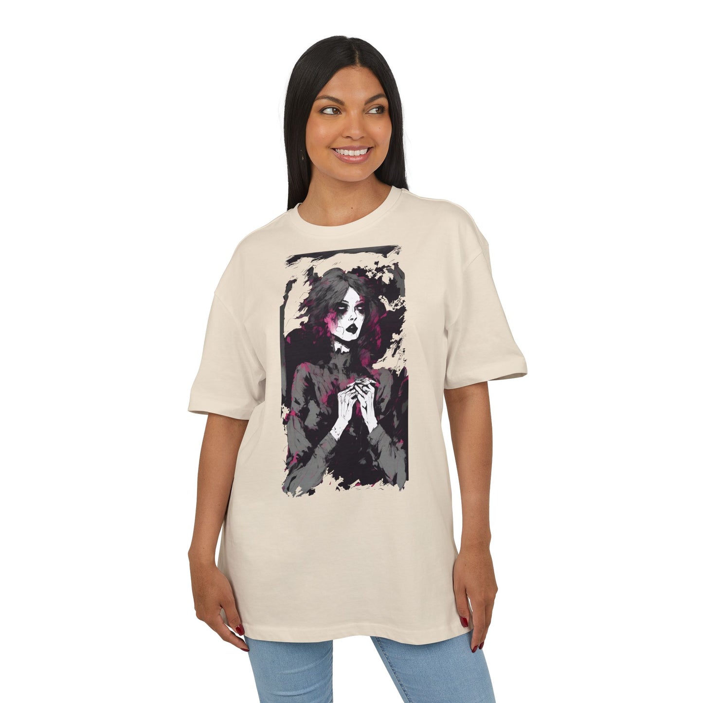 Artistic Oversize Tee | Unisex Tee with Unique Design, Casual Wear, Graphic Shirt, Gift for Art Lovers, Statement T-Shirt