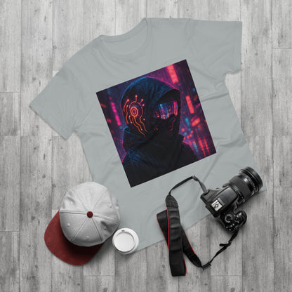 Cyberpunk Graphic Tee for Men & Women, Futuristic Streetwear, Perfect Gift for Gamers, Casual Wear for Tech Enthusiasts, Urban Style T-Shirt